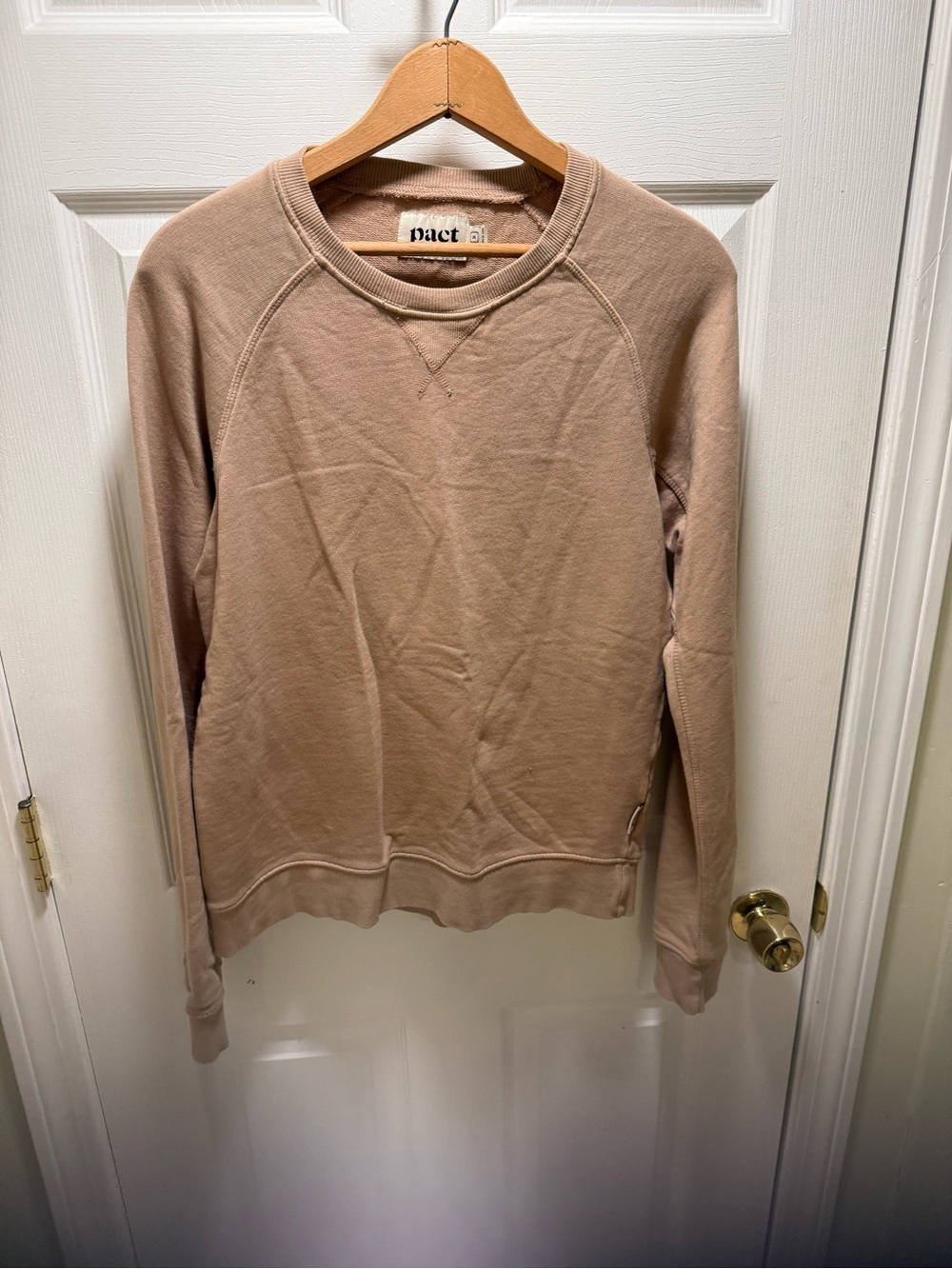 Pact beige organic cotton sweater